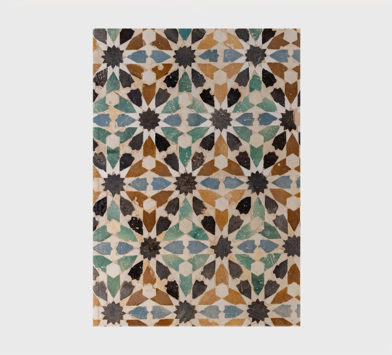 Mosaikfliesen Alhambra, Granada Spanien Notizbuch von Dagmar Pels