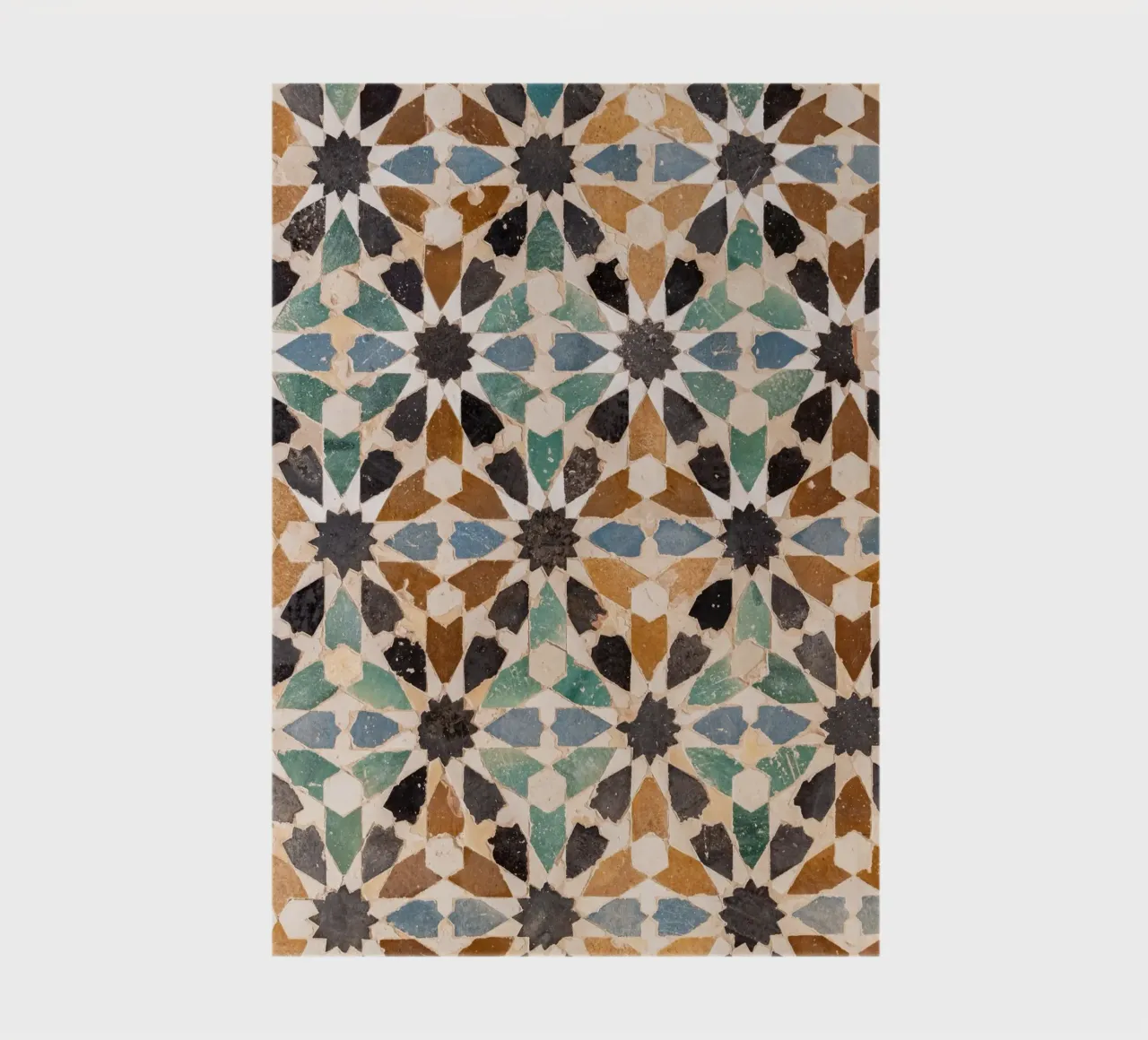 Mosaikfliesen Alhambra, Granada Spanien Notizbuch von Dagmar Pels