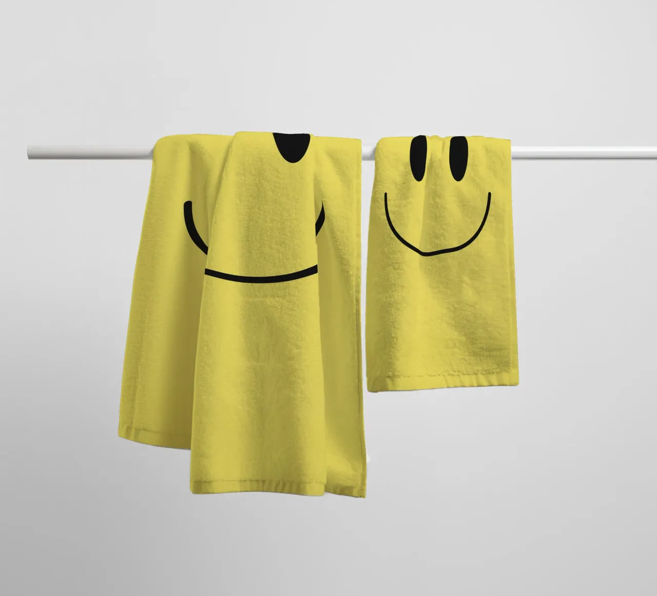 Sourire jaune serviette de bain de Paigaam Studio