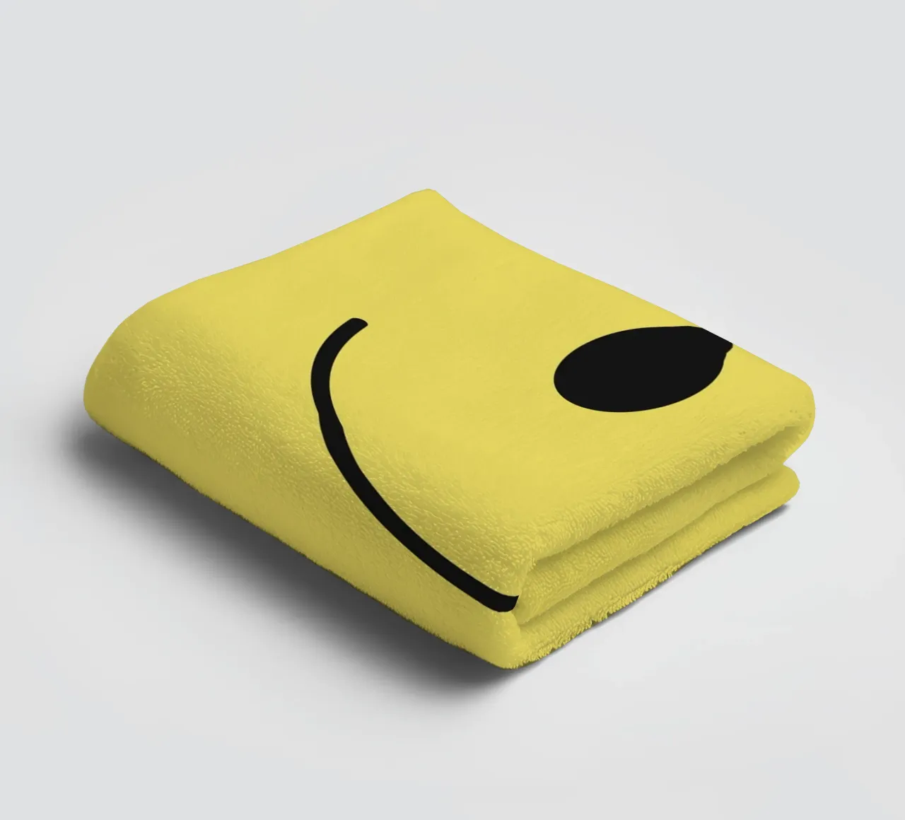Sourire jaune serviette de bain de Paigaam Studio
