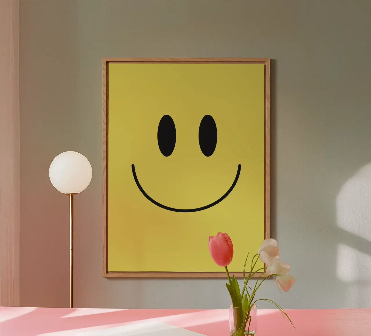 Sorriso giallo alluminio dibond da Paigaam Studio