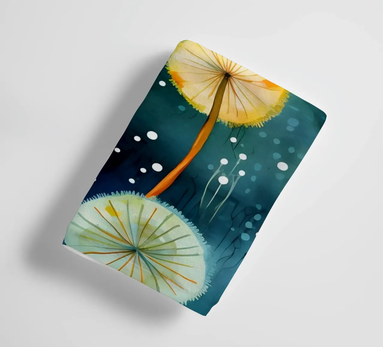 Cosmic Dandelions towel by Botanical Pattern House