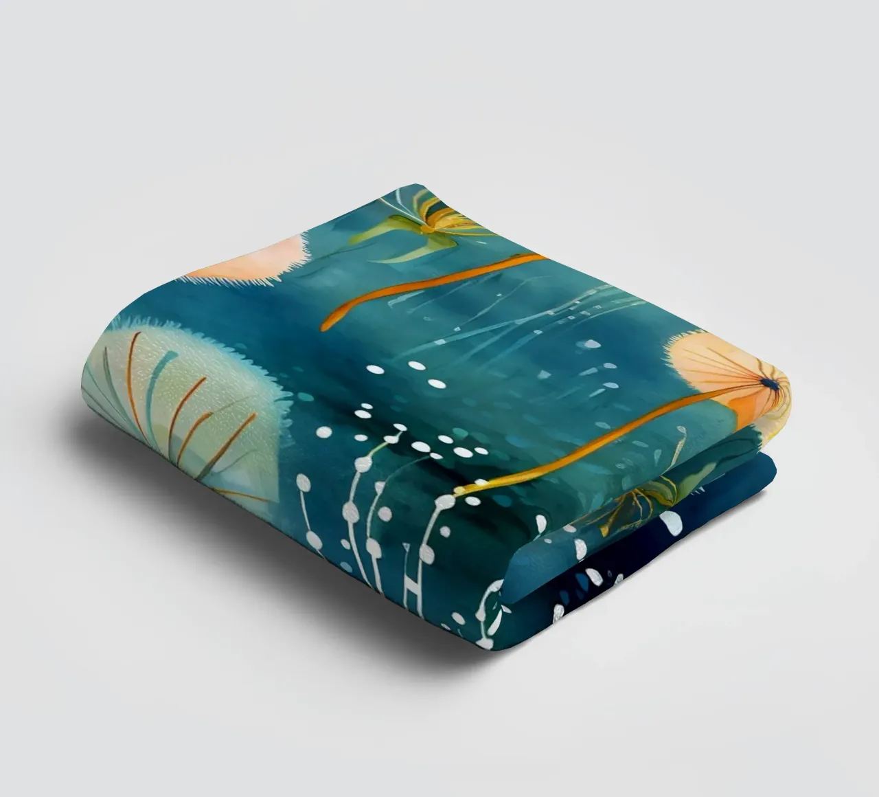 Cosmic Dandelions towel by Botanical Pattern House