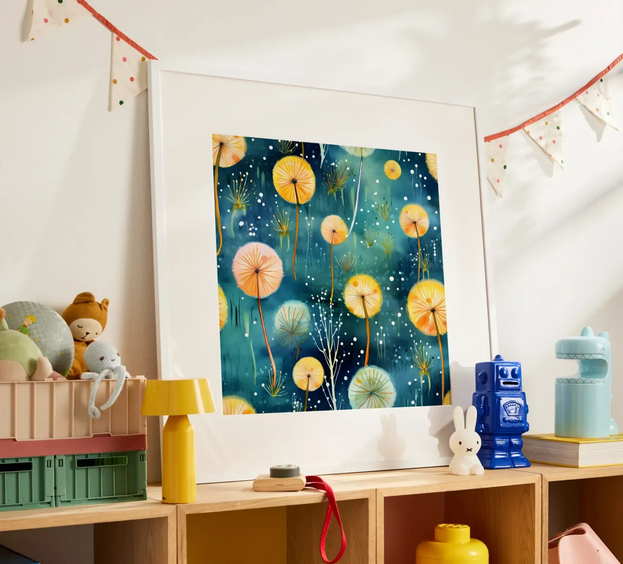 Cosmic Dandelions hahnemühle by Botanical Pattern House