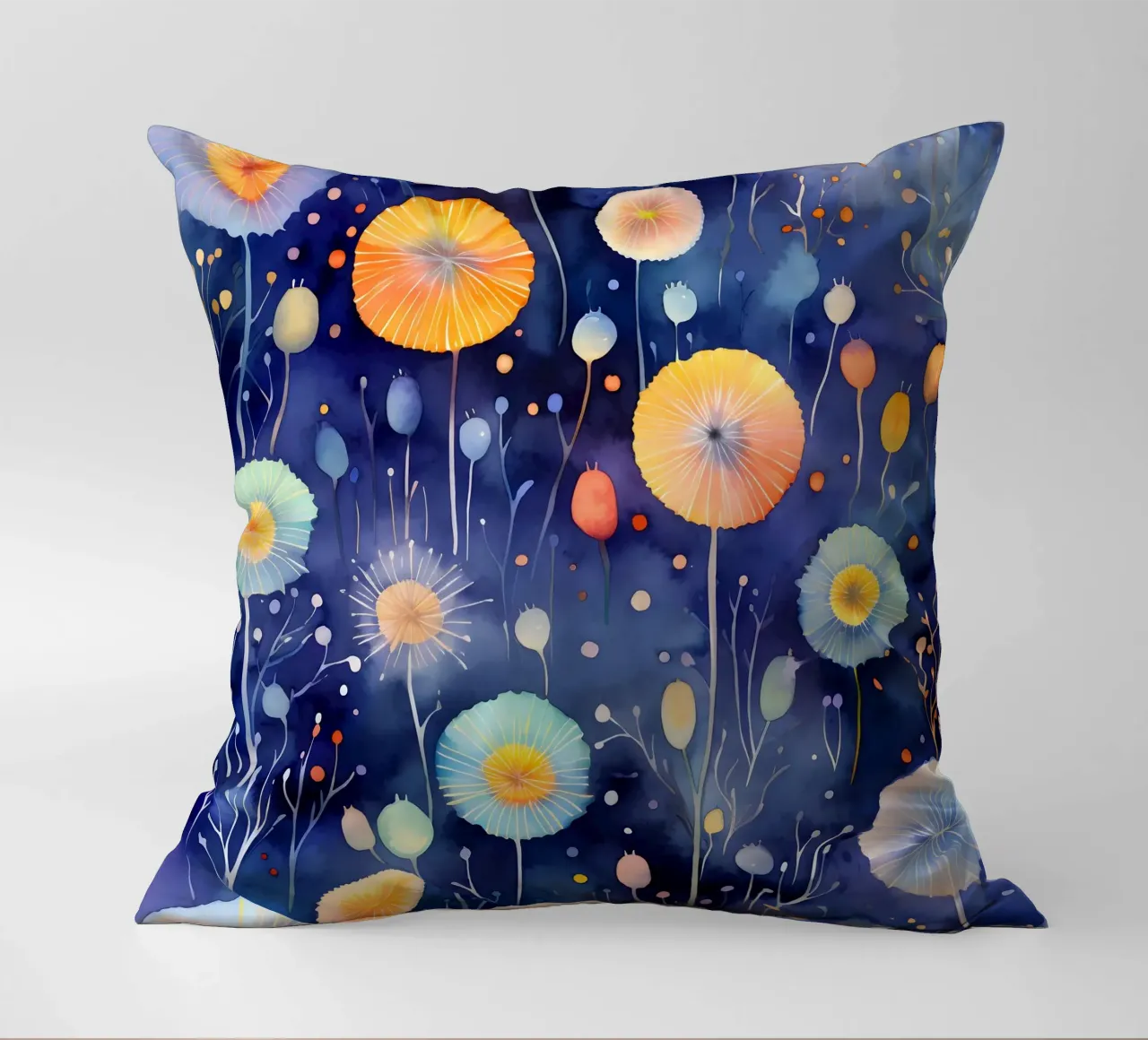 Denti di leone cosmici cuscino da Botanical Pattern House