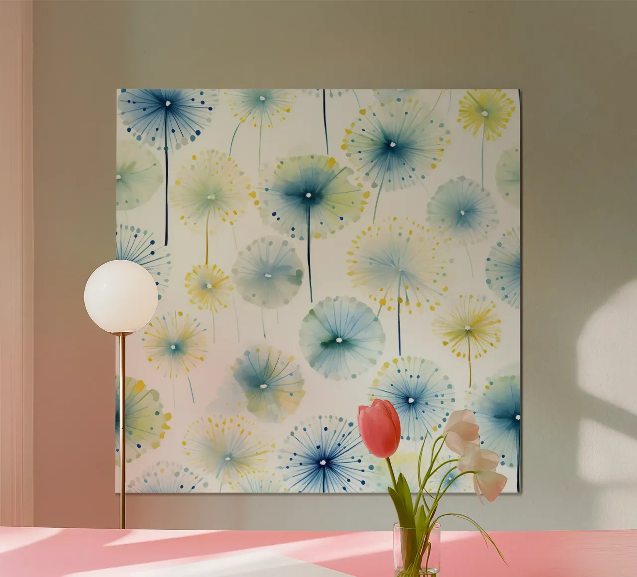 Denti di leone ad occhi aperti carta hahnemühle da Botanical Pattern House