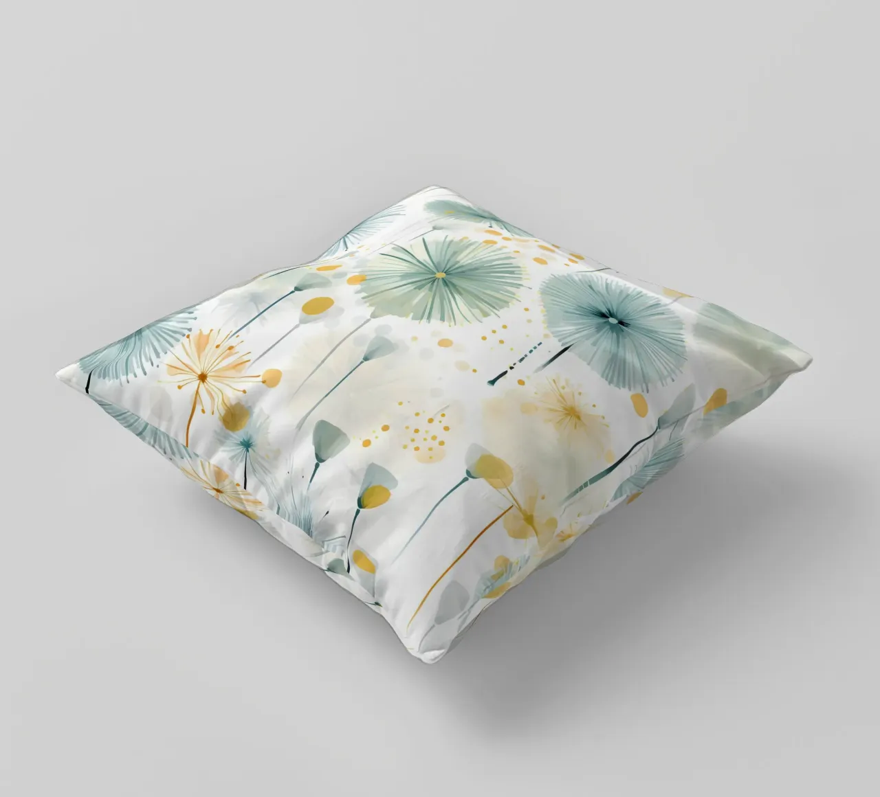 Denti di leone ad occhi aperti cuscino da Botanical Pattern House