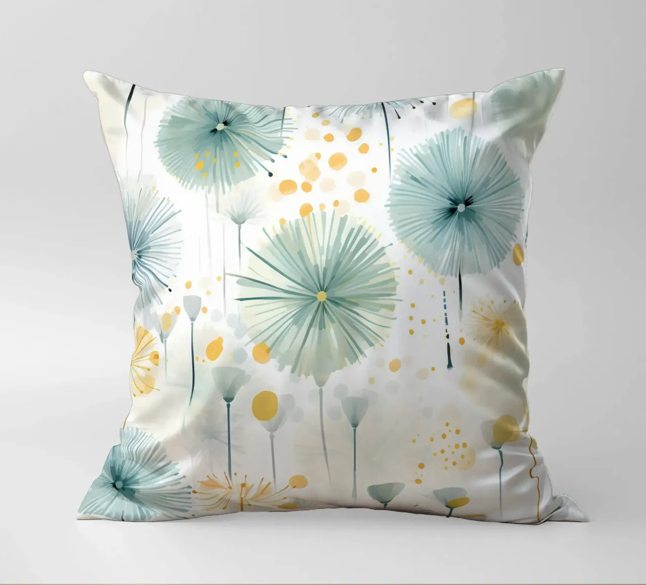 Denti di leone ad occhi aperti cuscino da Botanical Pattern House