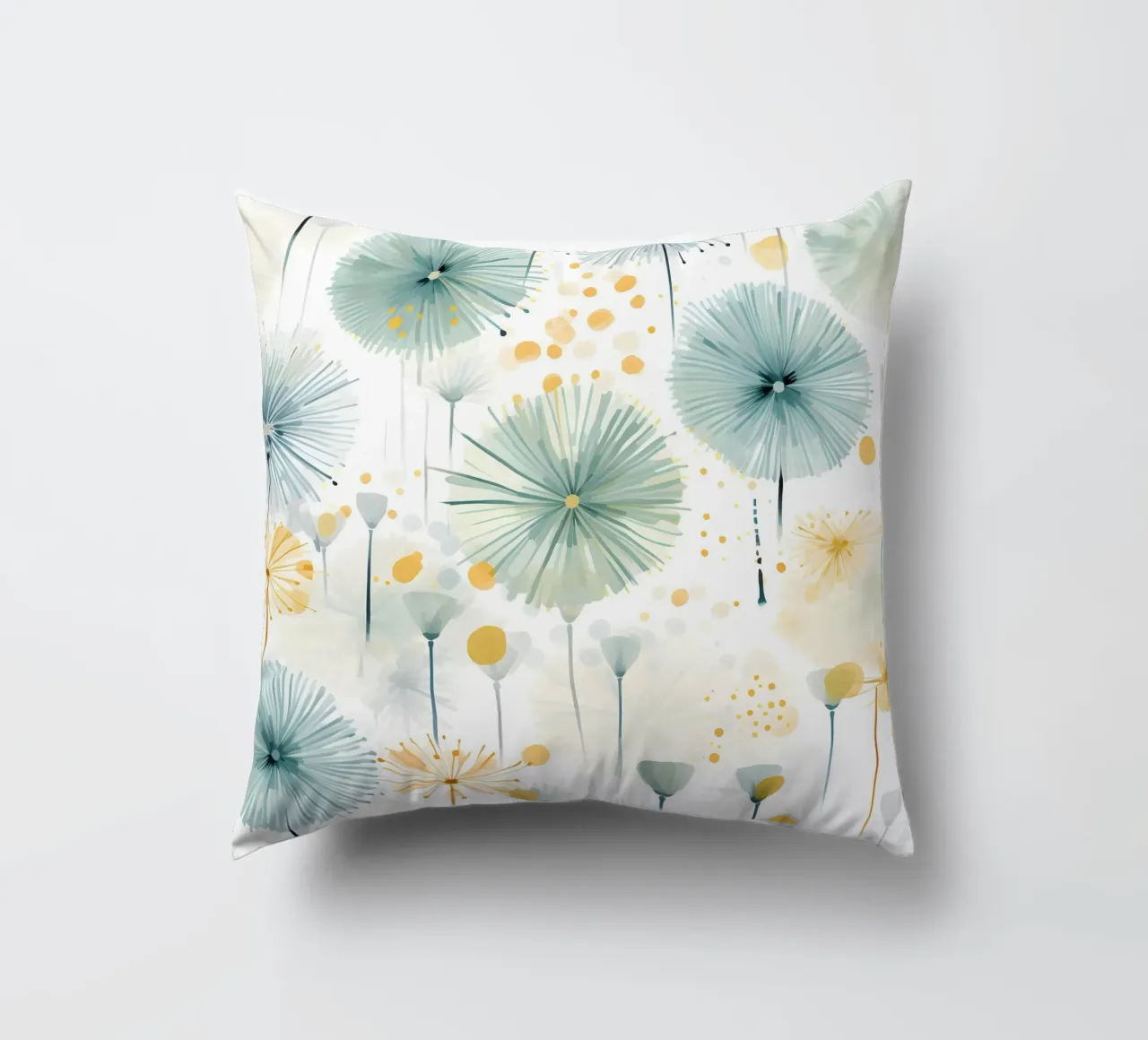Denti di leone ad occhi aperti cuscino da Botanical Pattern House