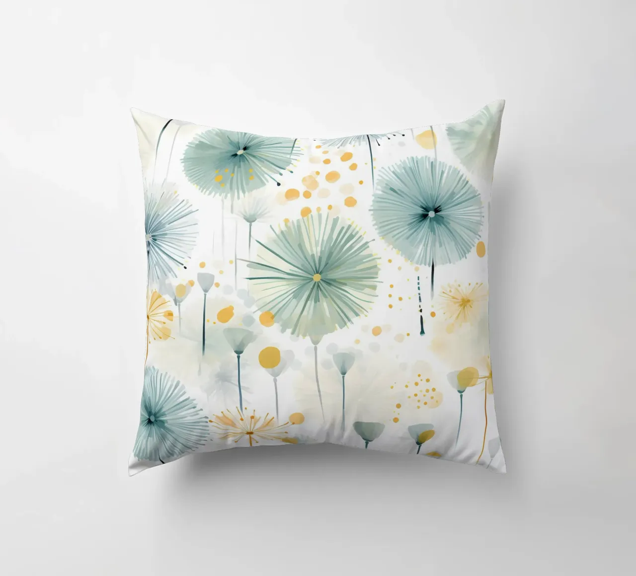 Denti di leone ad occhi aperti cuscino da Botanical Pattern House