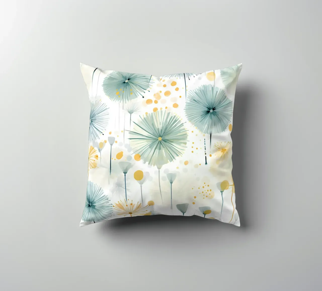 Denti di leone ad occhi aperti cuscino da Botanical Pattern House