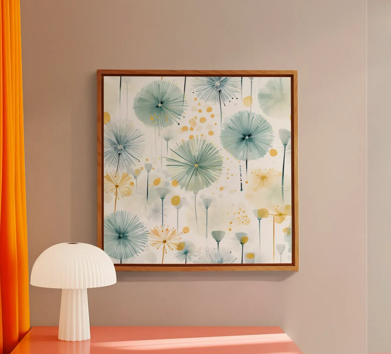 Denti di leone ad occhi aperti plexiglass da Botanical Pattern House
