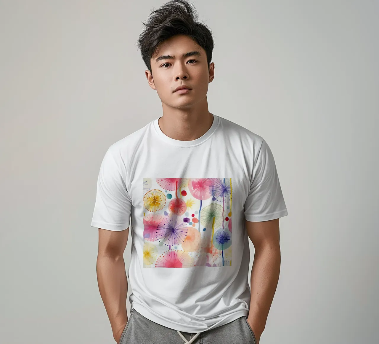 Denti di leone ad occhi aperti t-shirt da Botanical Pattern House