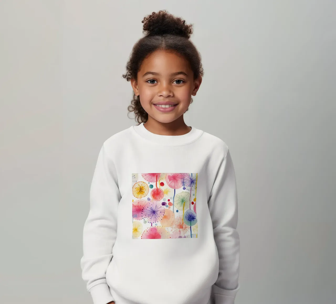 Denti di leone ad occhi aperti felpa bambino da Botanical Pattern House