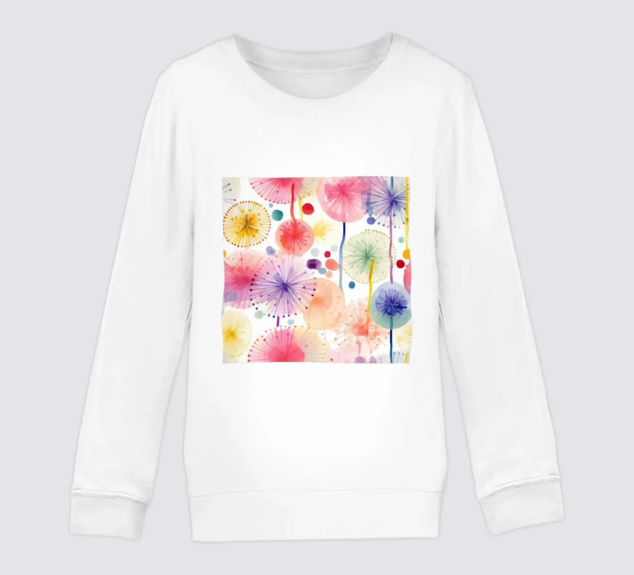 Denti di leone ad occhi aperti felpa bambino da Botanical Pattern House