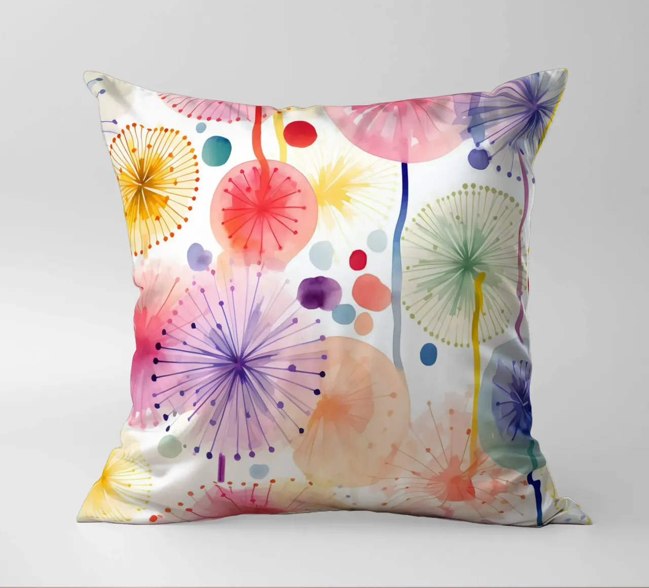 Denti di leone ad occhi aperti cuscino da Botanical Pattern House
