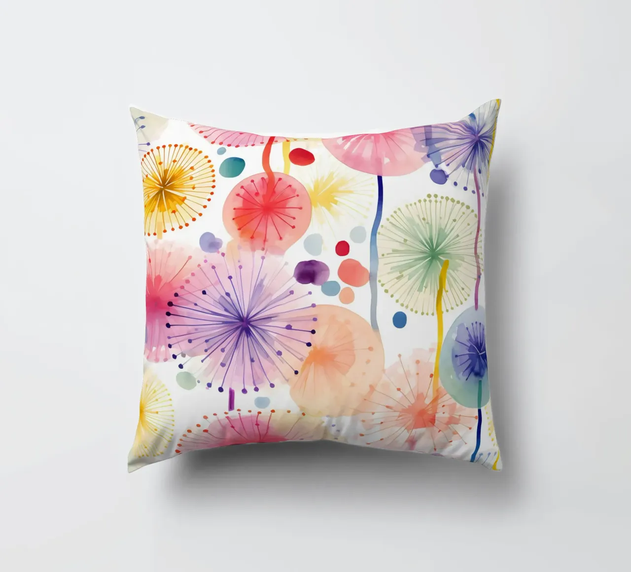 Denti di leone ad occhi aperti cuscino da Botanical Pattern House