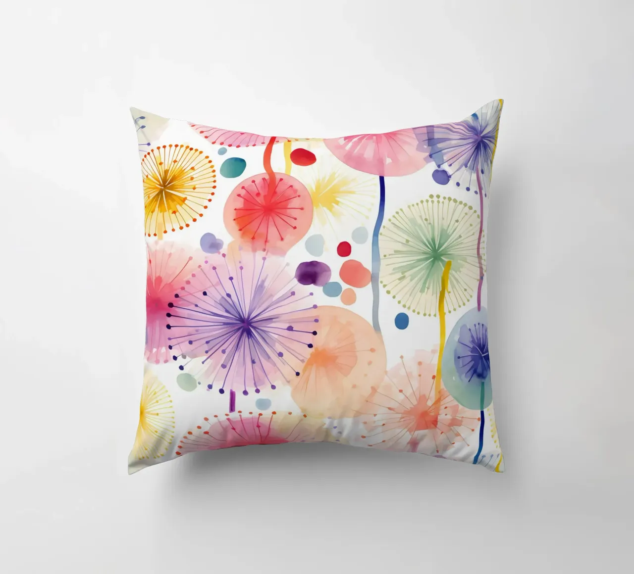 Denti di leone ad occhi aperti cuscino da Botanical Pattern House