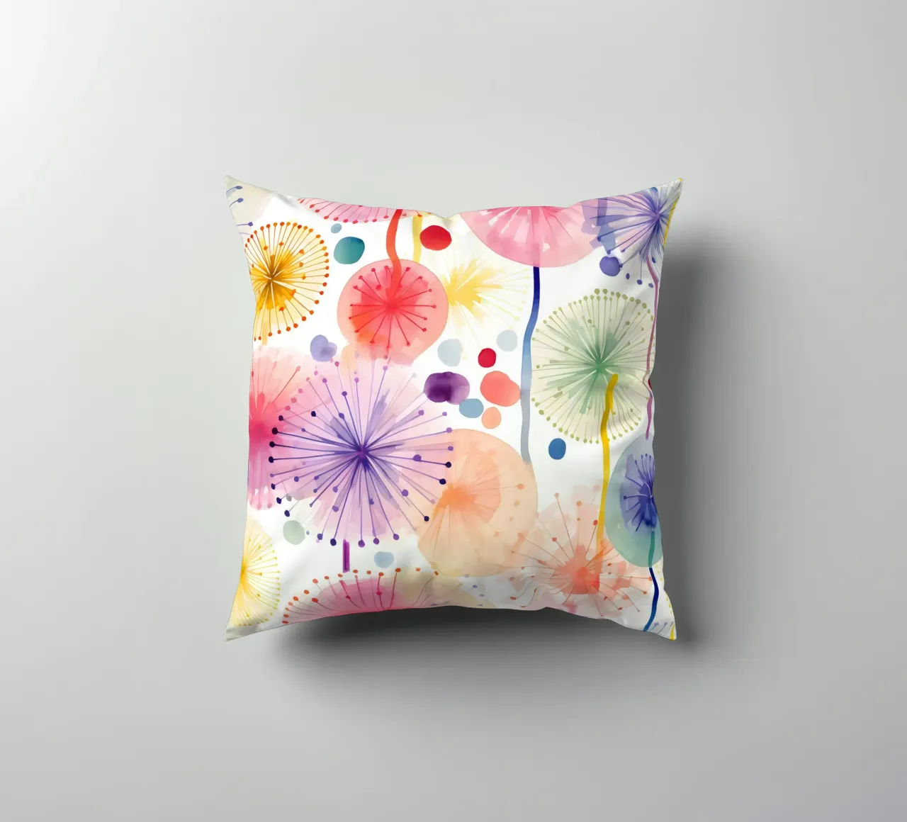 Denti di leone ad occhi aperti cuscino da Botanical Pattern House