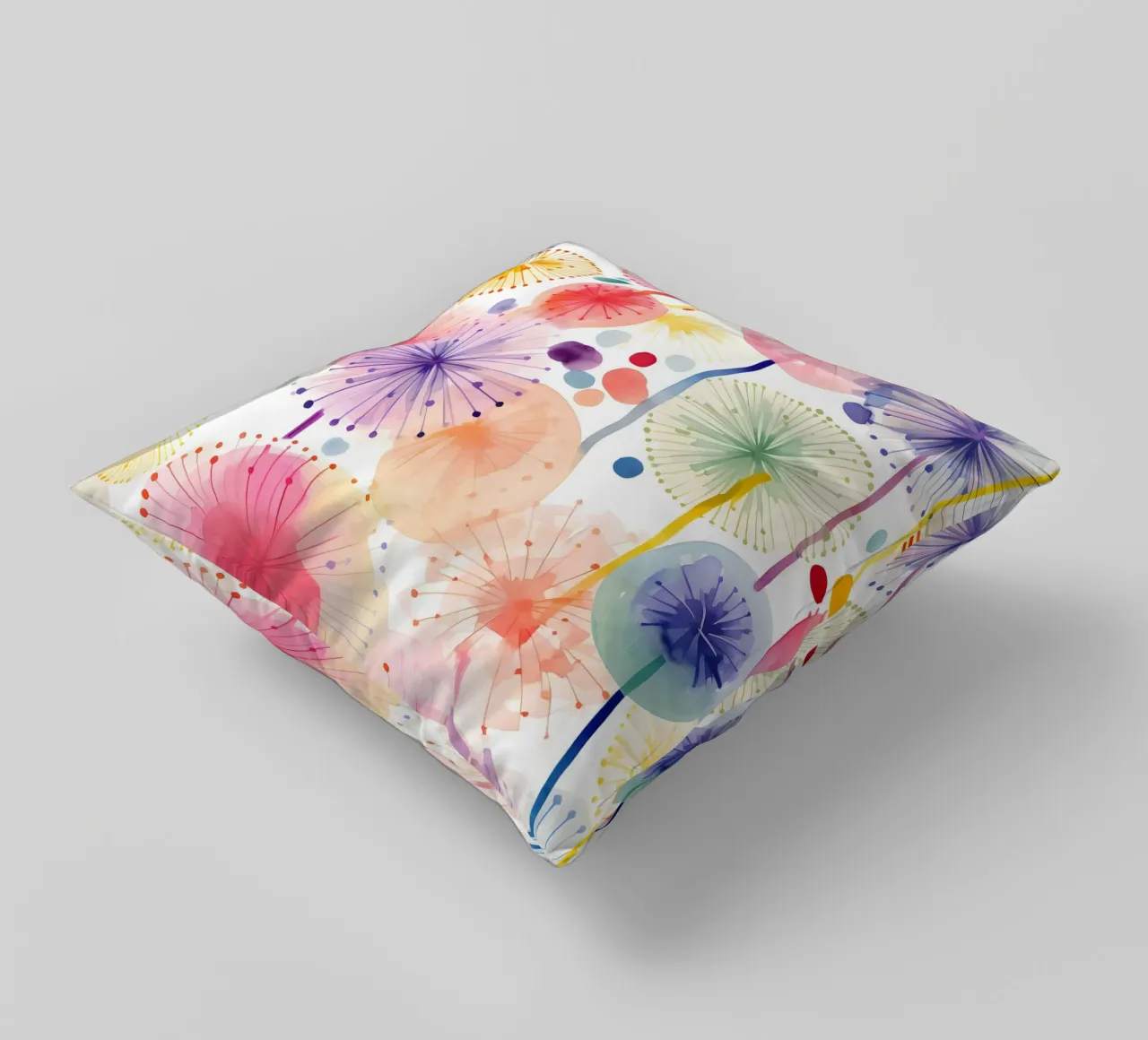 Denti di leone ad occhi aperti cuscino da Botanical Pattern House