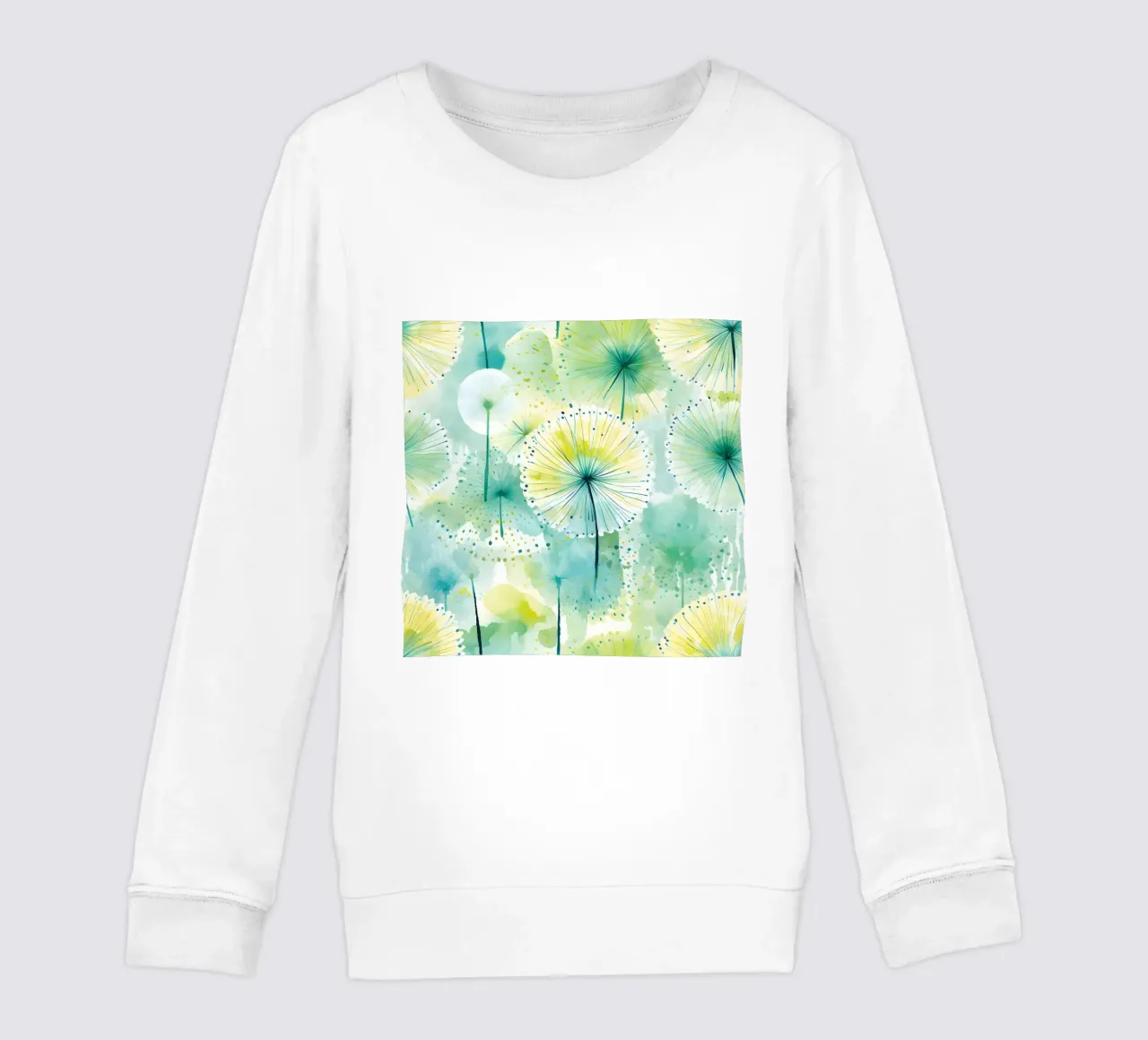 Dagdroom paardenbloemen kinder sweatshirt van Botanical Pattern House