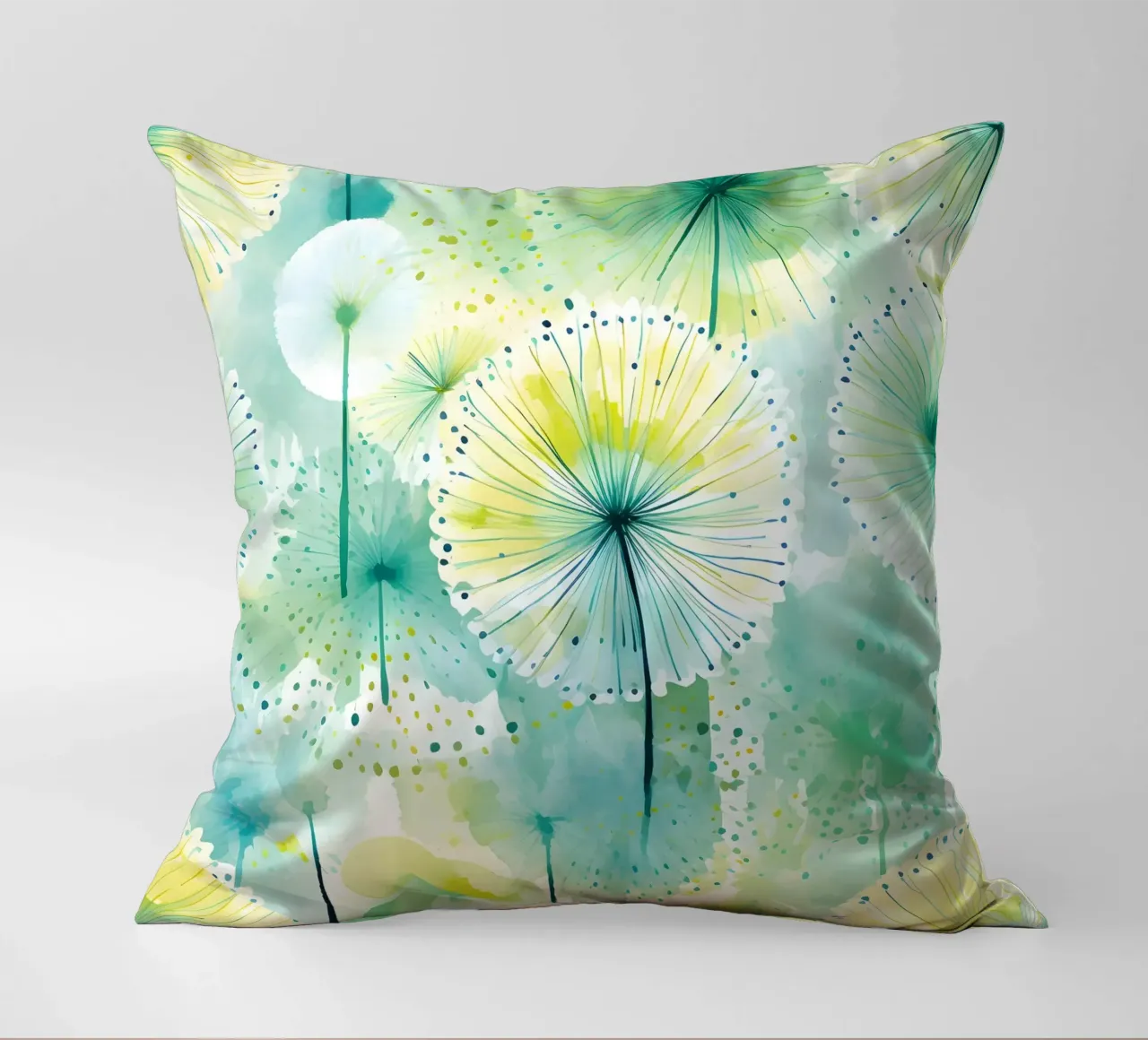 Denti di leone ad occhi aperti cuscino da Botanical Pattern House