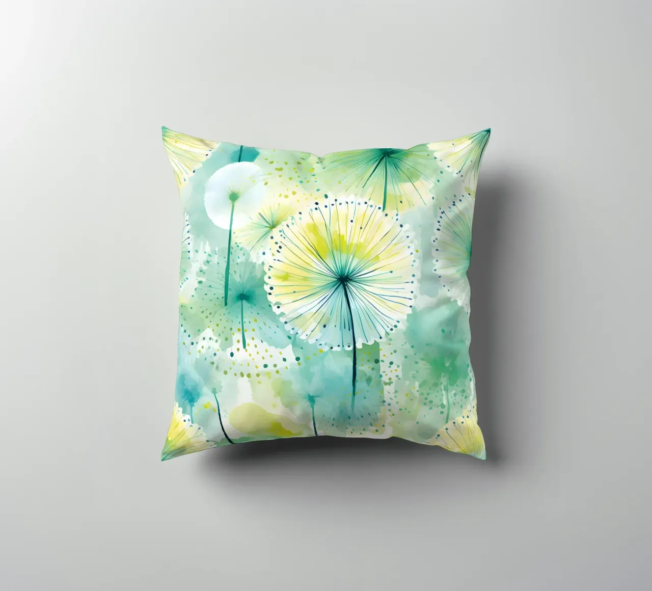 Denti di leone ad occhi aperti cuscino da Botanical Pattern House