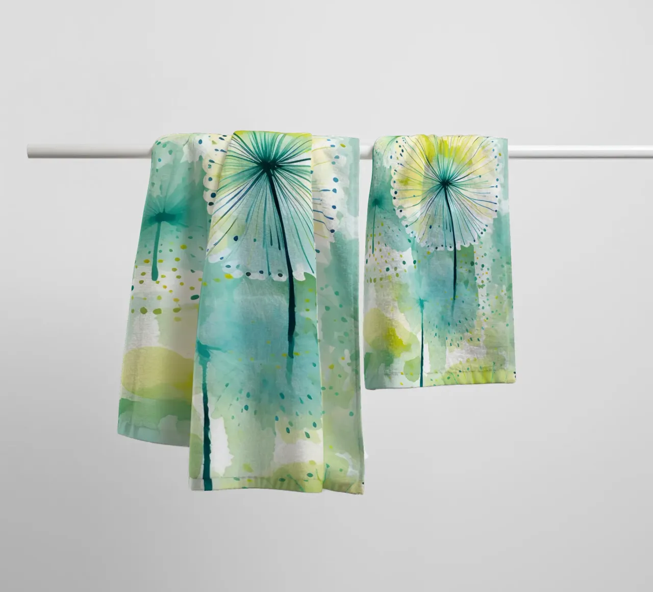 Denti di leone ad occhi aperti asciugamano da bagno da Botanical Pattern House