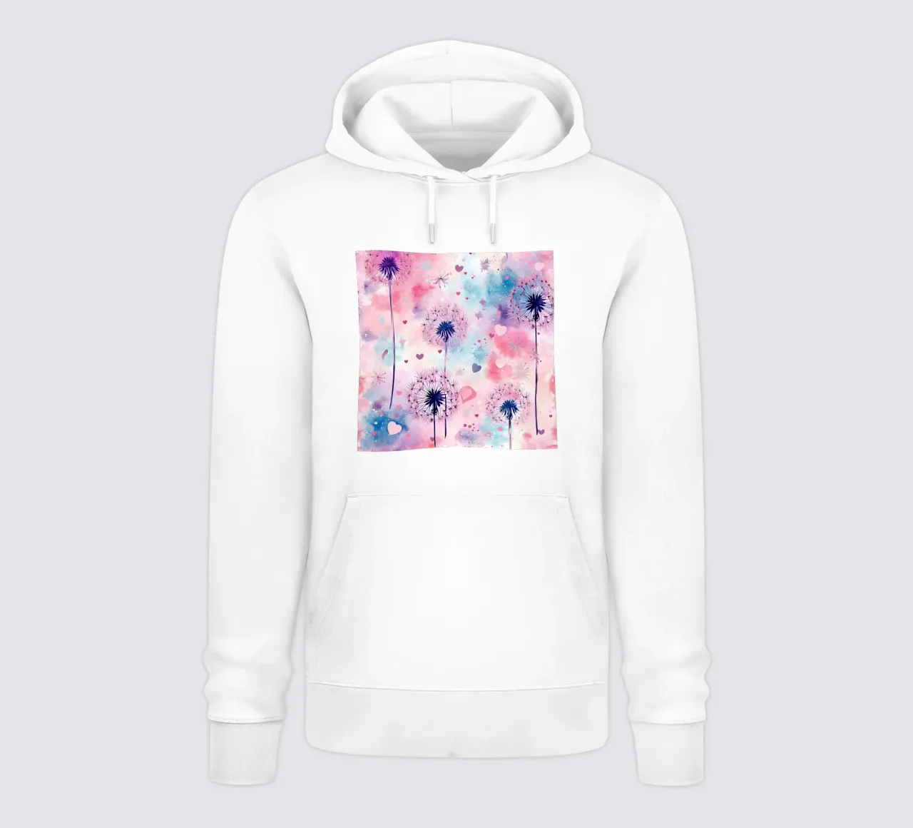 Galassia di denti di leone sognanti felpa con cappuccio da Botanical Pattern House