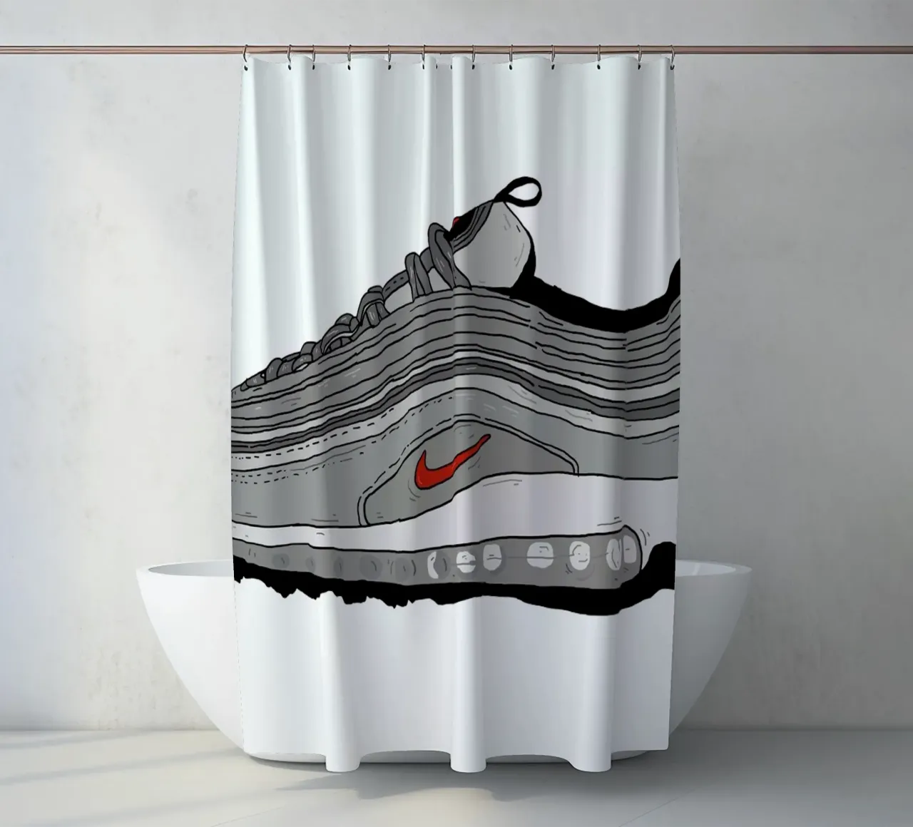 Airmax 97 shower curtain by Nick Cocozza