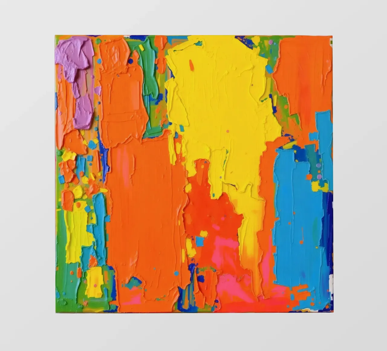 pittura astratta con colori vivaci e texture a macchia d'olio pellicola backlit da DesignDoodle