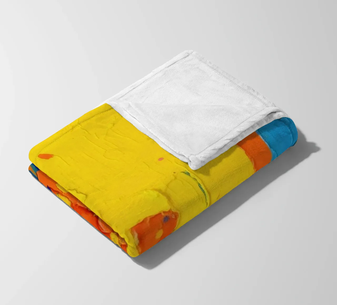 pittura astratta con colori vivaci e texture a macchia d'olio coperta in pile da DesignDoodle