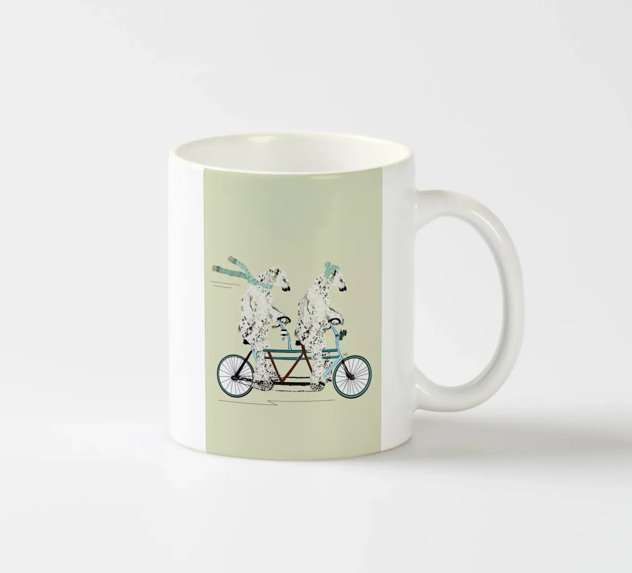 polar bears lets tandem tazza in ceramica da Brian Buckley