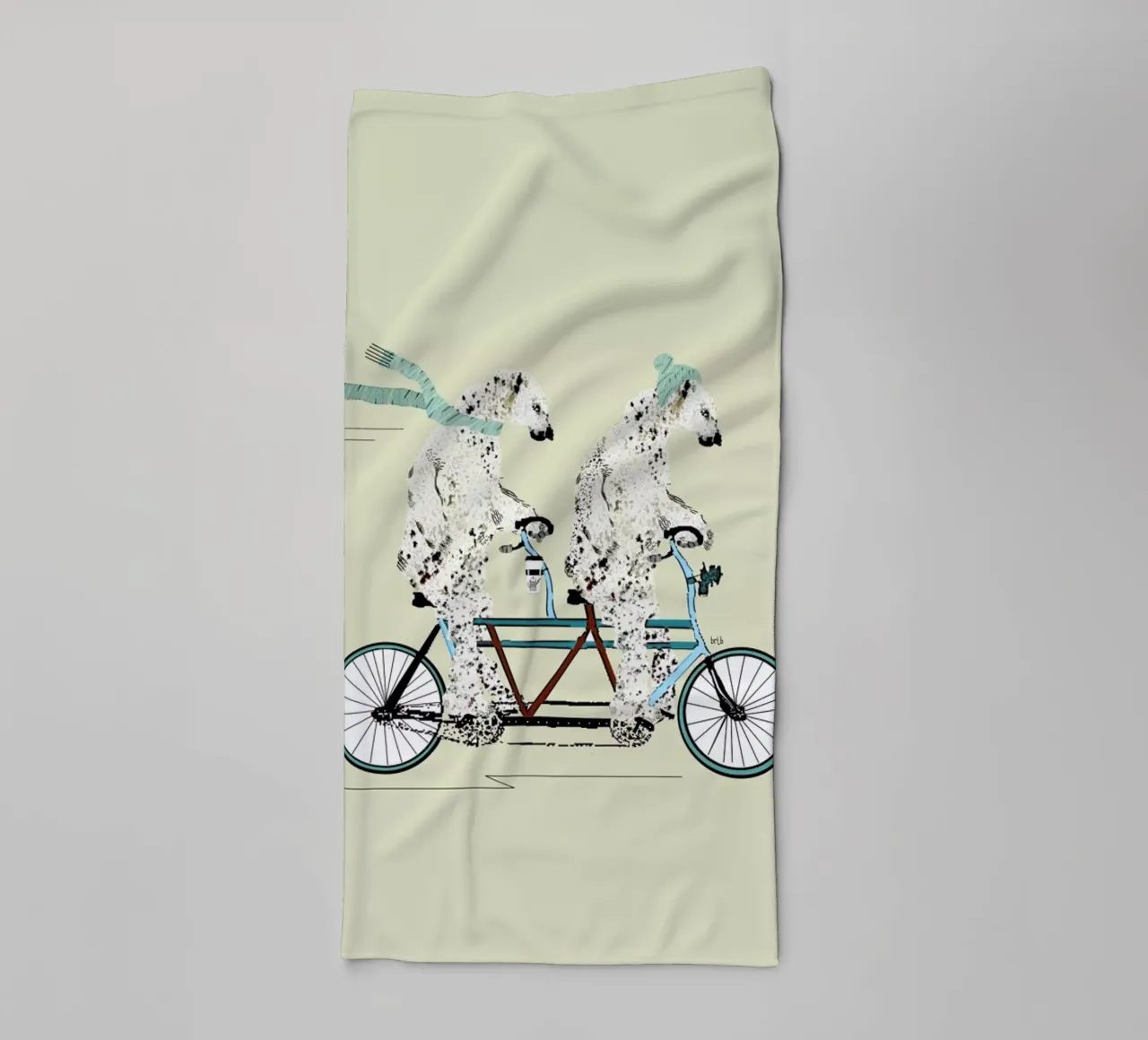polar bears lets tandem asciugamano da bagno da Brian Buckley