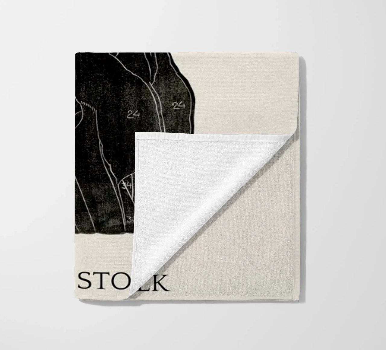 Stolk - Anatomical Study of the Back and Buttocks of a Man telo mare da Vintage by JUNIQE