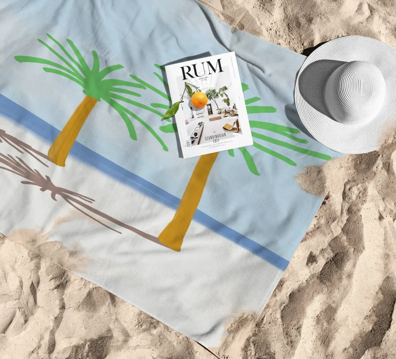 Ombra di palma telo mare da Little Dean