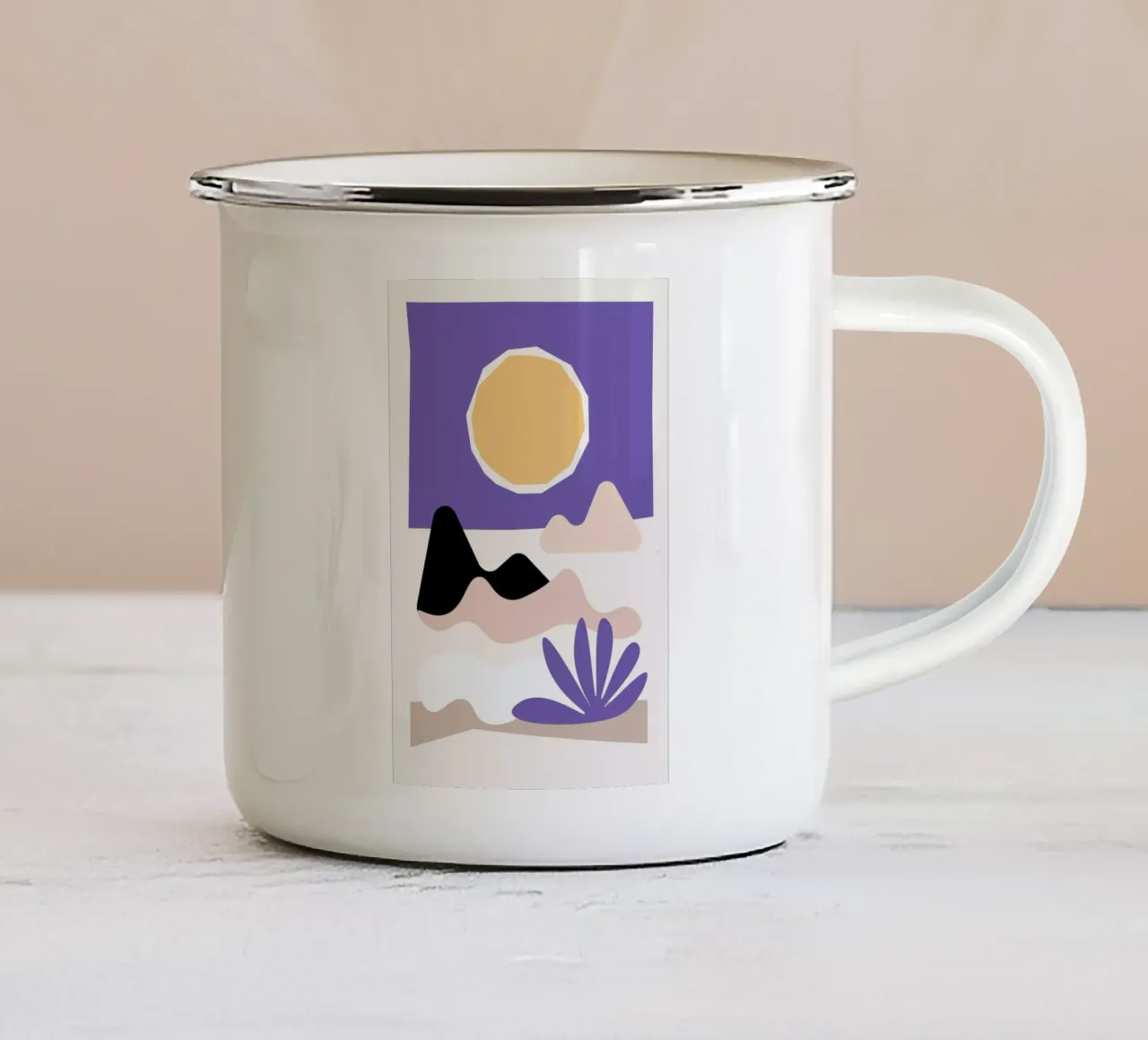 Desert Pantone tazza in smalto da Pure