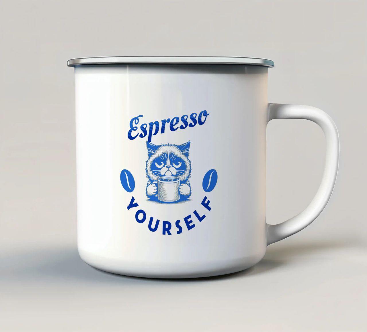 Espresso da soli tazza in smalto da Street Boutique