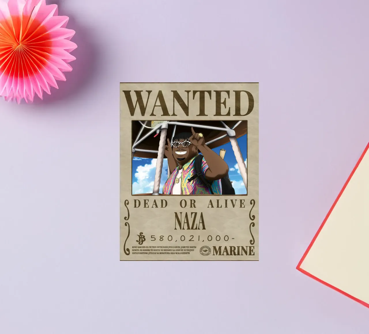 Wanted Naza sticker by Green