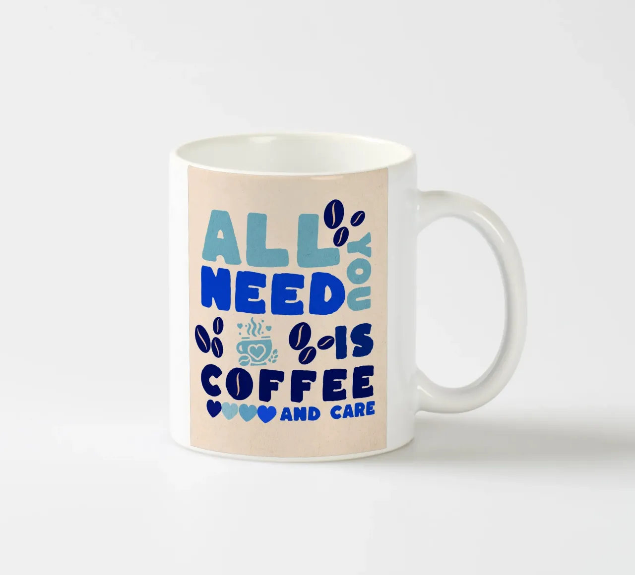 CAFFÈ E CURA tazza in ceramica da Street Boutique