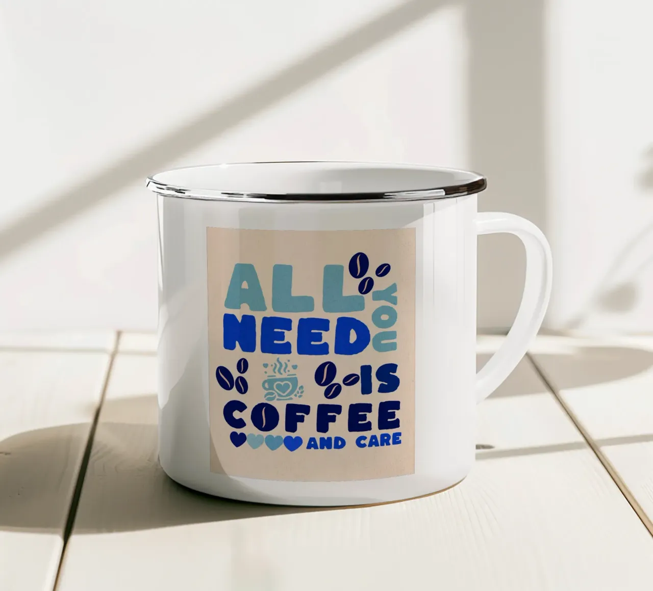 CAFFÈ E CURA tazza in smalto da Street Boutique