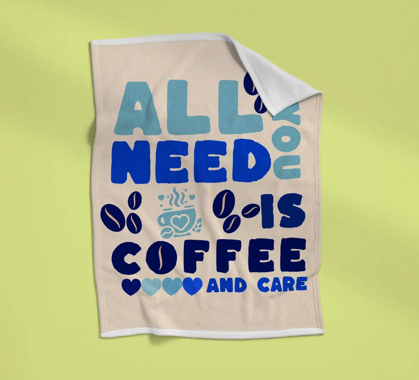 CAFFÈ E CURA coperta in pile da Street Boutique