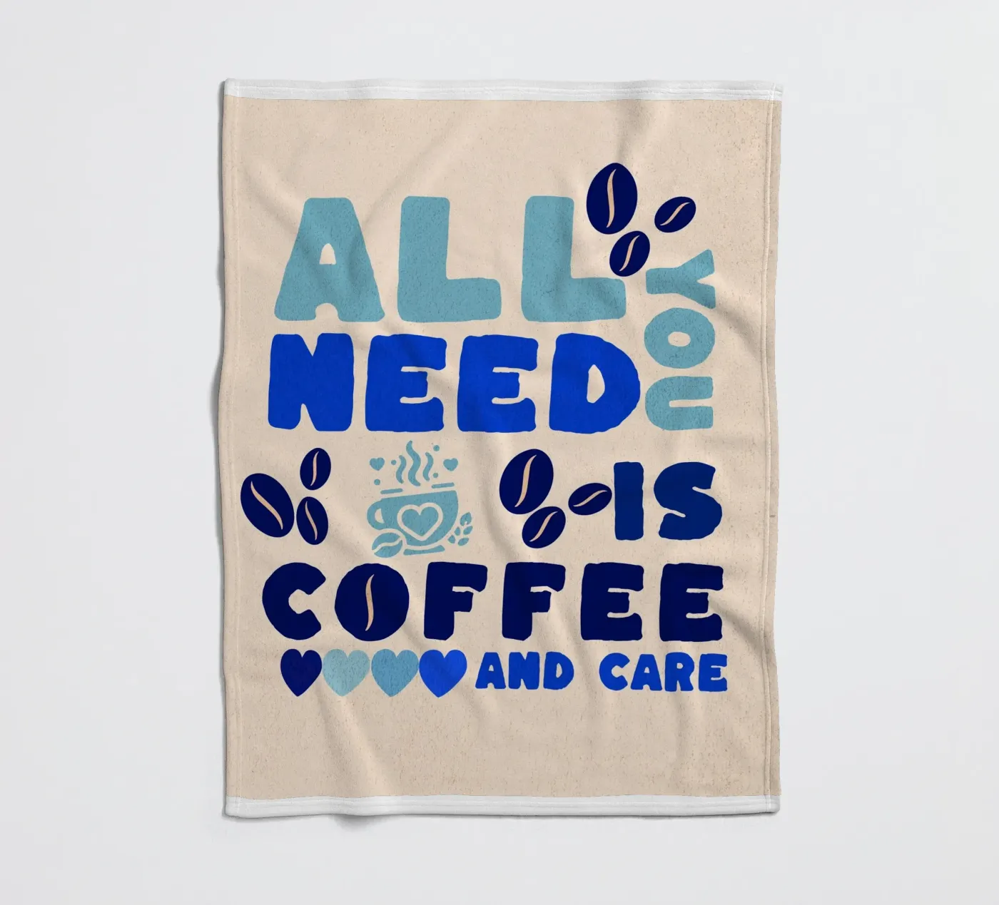 CAFFÈ E CURA coperta in pile da Street Boutique