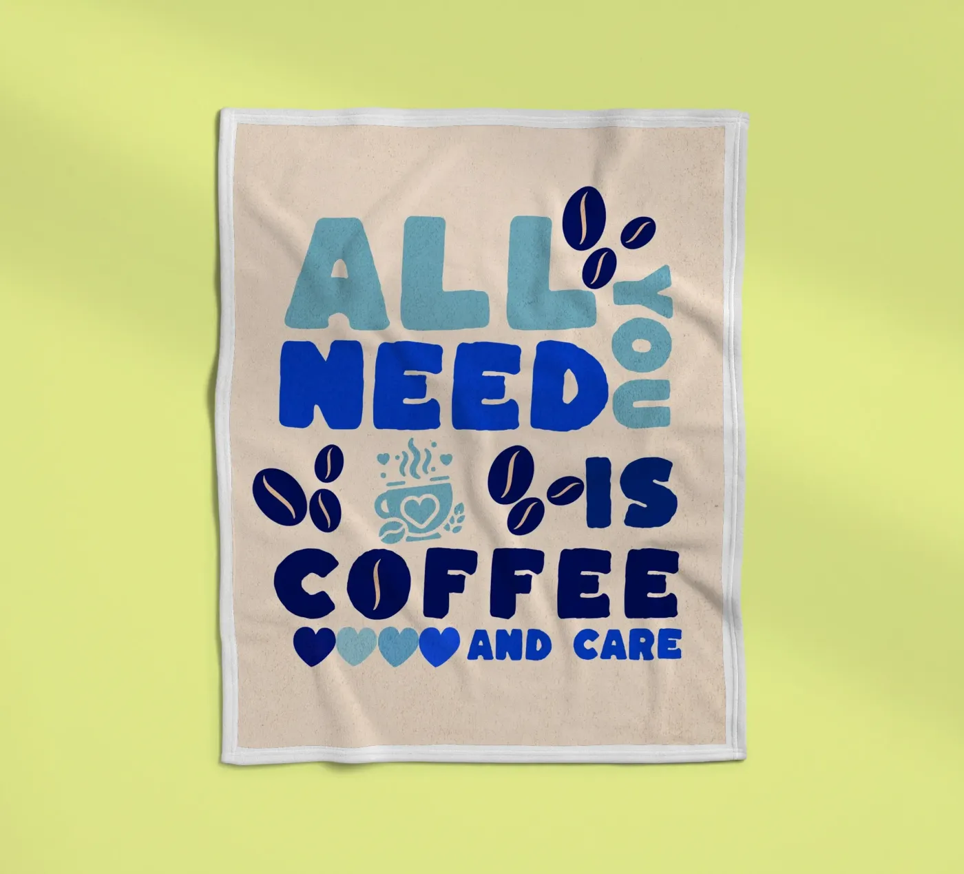 CAFFÈ E CURA coperta in pile da Street Boutique