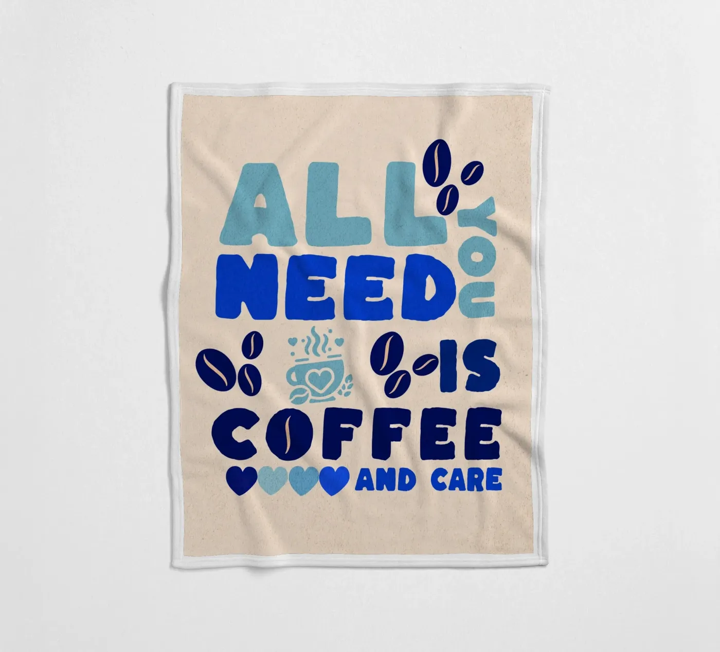 CAFFÈ E CURA coperta in pile da Street Boutique