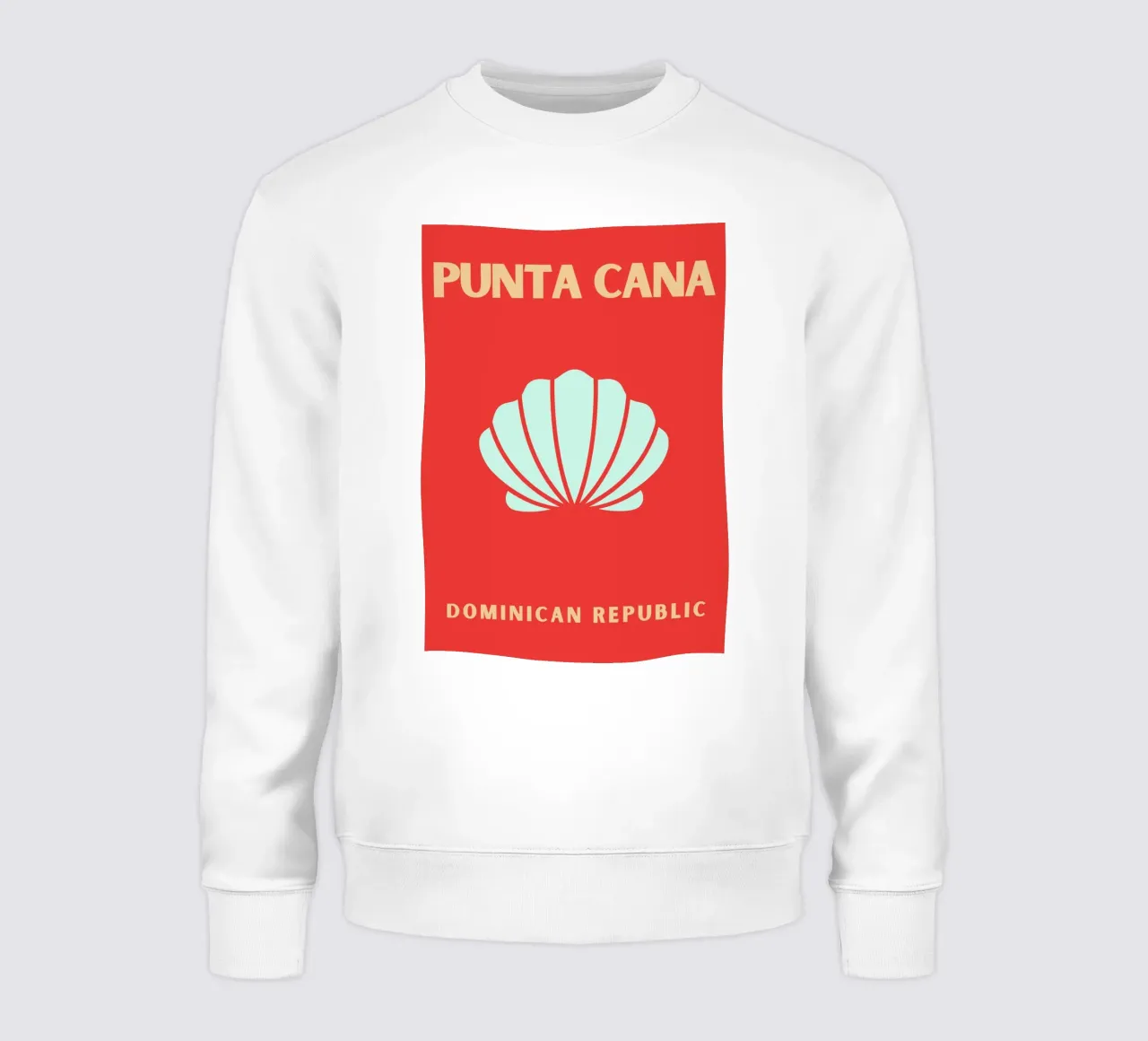 Conchiglia rossa Retro Beach Ocean Pop Art Illustrazione felpa da NorwesClub