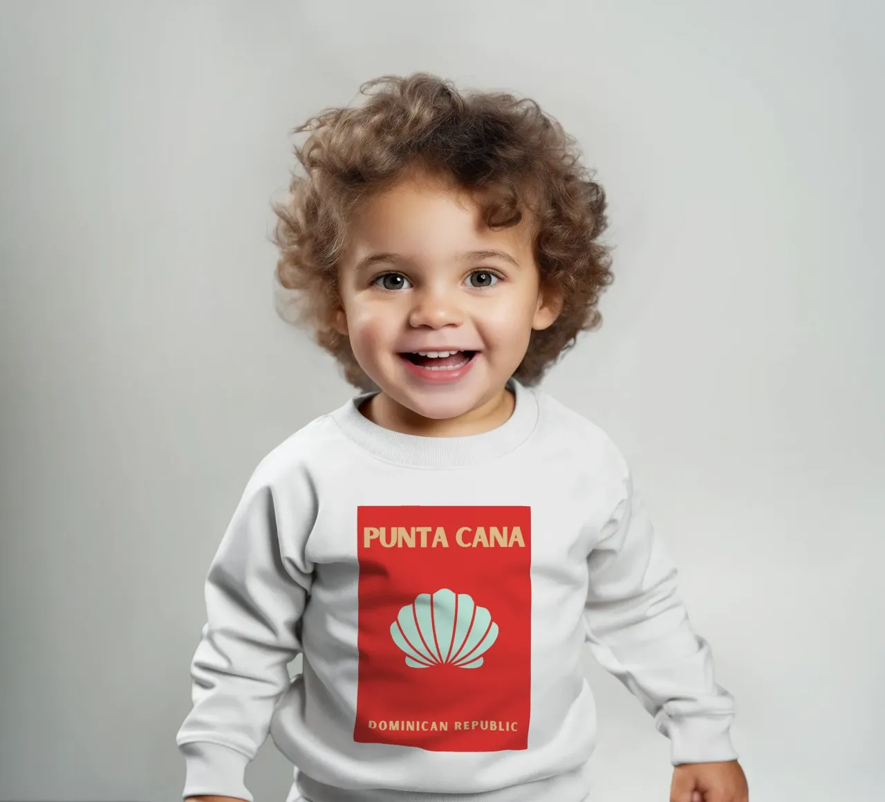 Conchiglia rossa Retro Beach Ocean Pop Art Illustrazione felpa neonato da NorwesClub