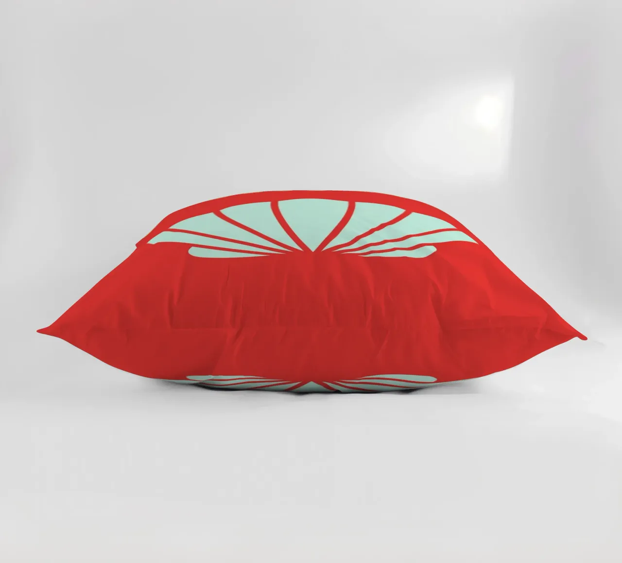 Conchiglia rossa Retro Beach Ocean Pop Art Illustrazione cuscino da NorwesClub