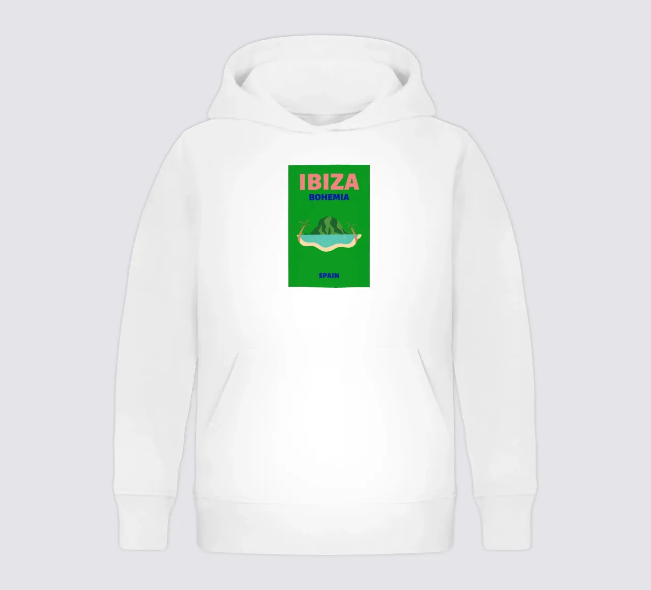 Retro Abstract Tropical Island Mountain Pop Art sweat à capuche enfant de NorwesClub