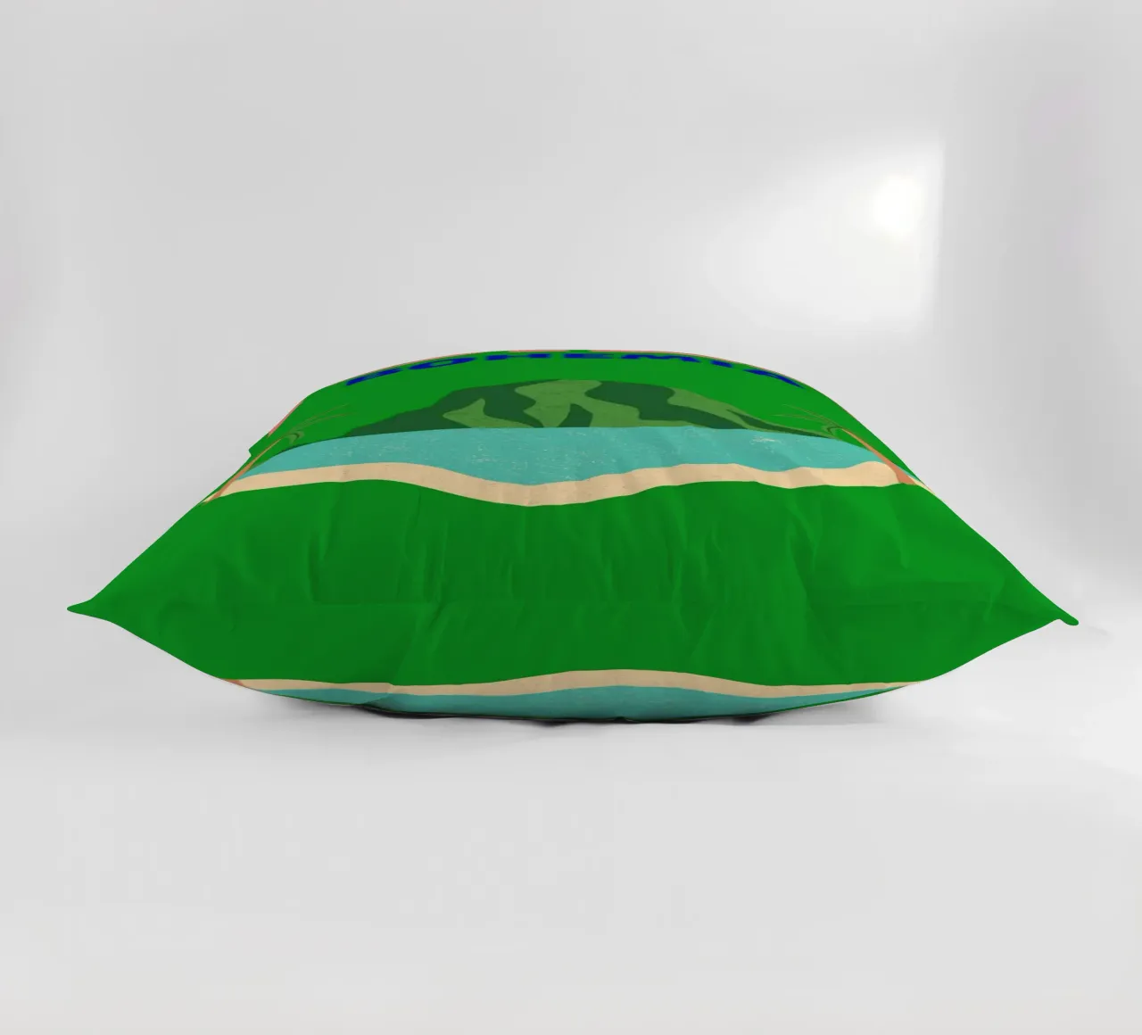 Retro Abstract Tropical Island Mountain Pop Art coussin de NorwesClub